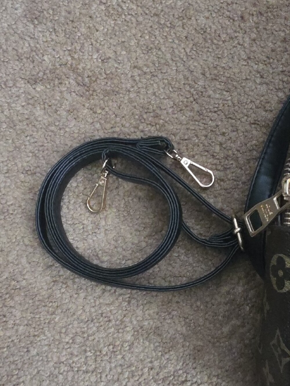 Mini Backpack with Gold Hardware - Picture 3 of 8